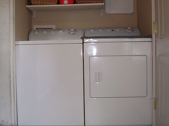 Laundry room-washer and dyrer stays.