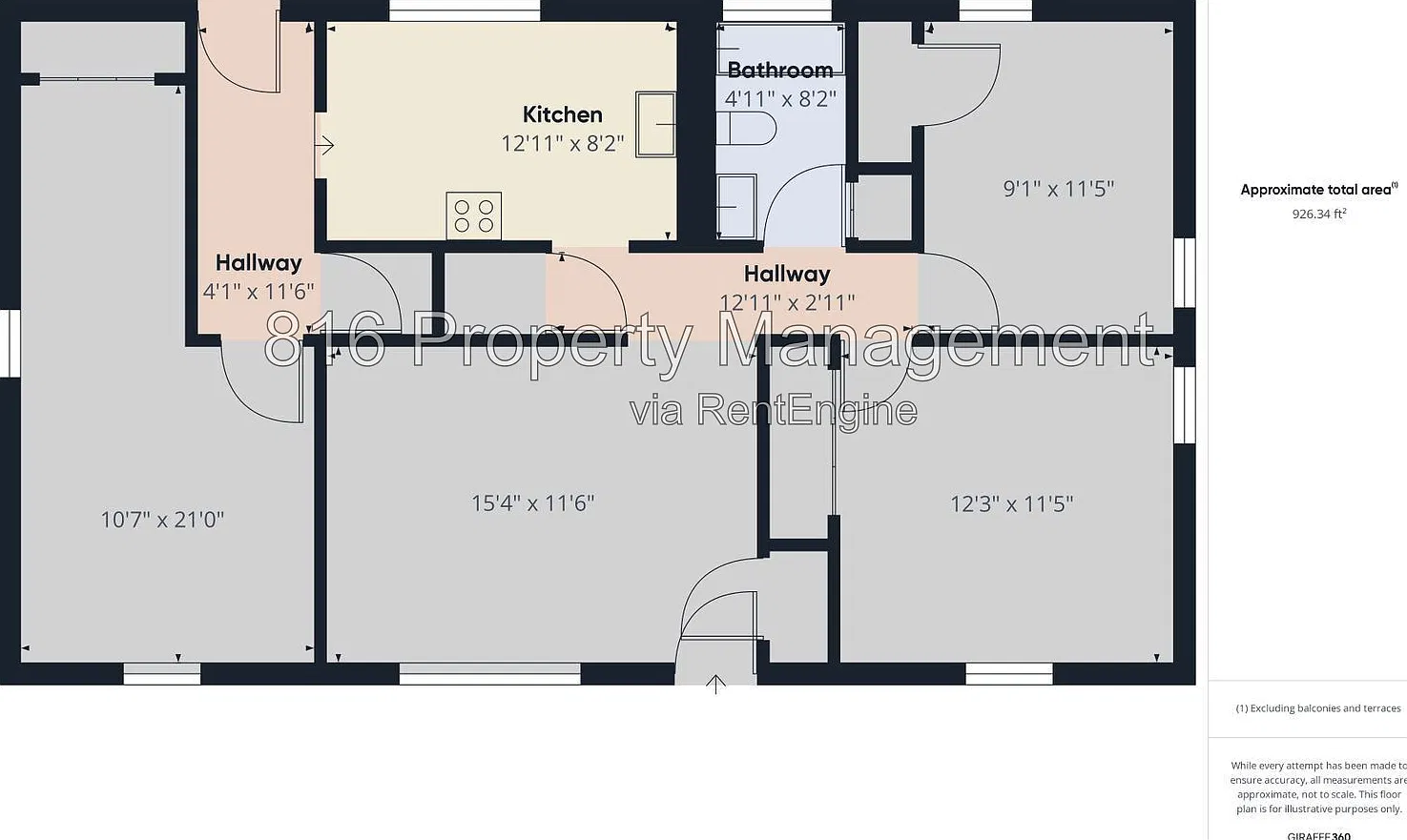 3 bed, 1.0 bath, 1100 sqft, $1,350 — Photo 2