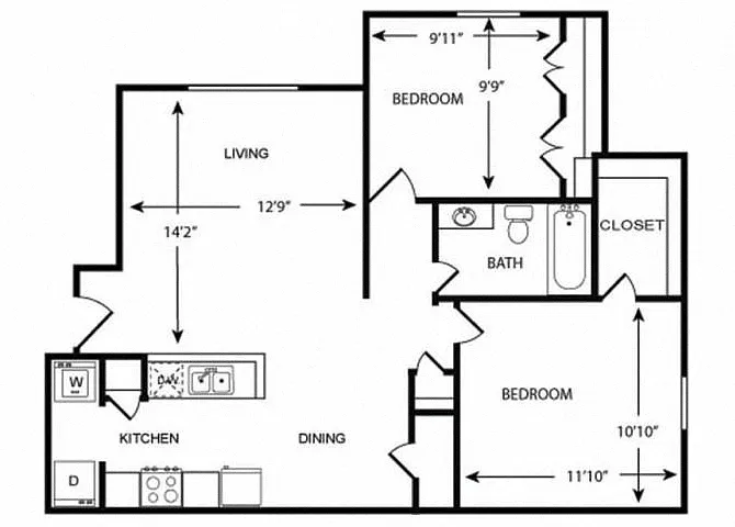 Floor plan WILLOW B60