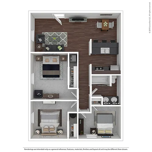 Floor plan 3/1 800sf