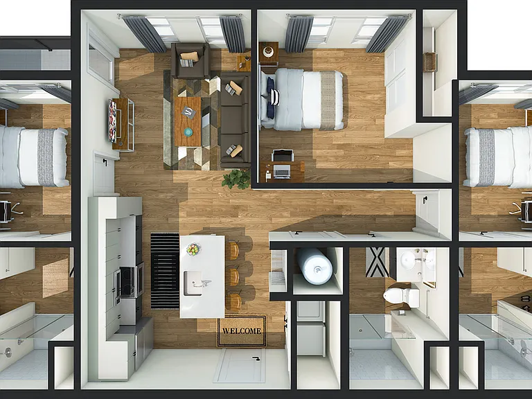 C2 - 1067sqft C2 - 1067sqft