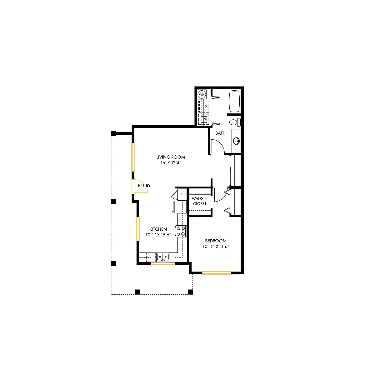 Floor plan North A2 1x1