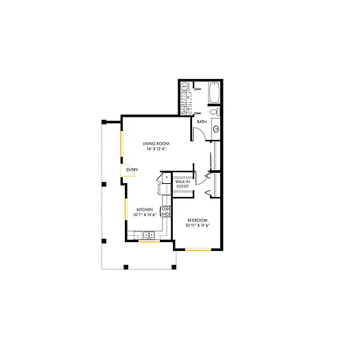 Floor plan North A2 1x1