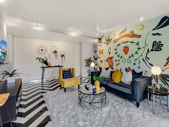 Black and white porcelain tile with sub floor radiant heating is a $25,000 owner upgrade