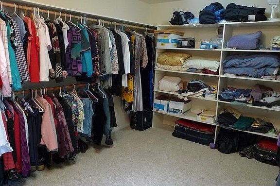 Master walk-in closet