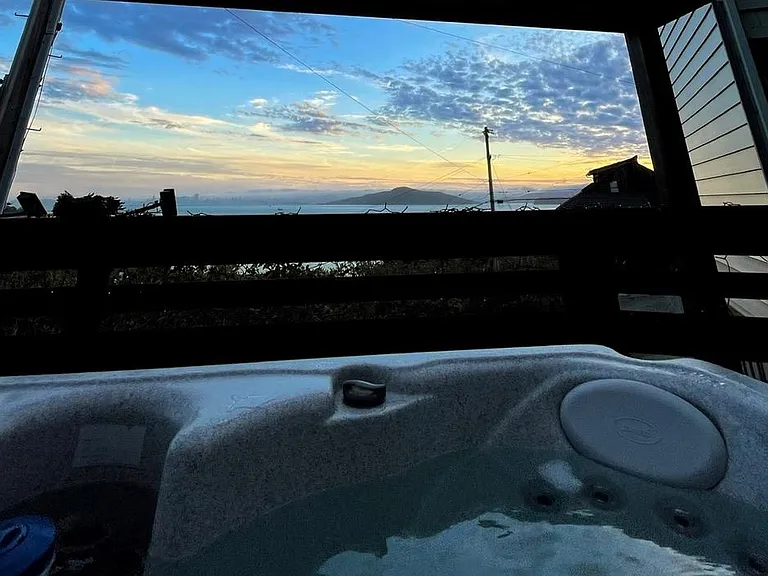 View from the hot tub
