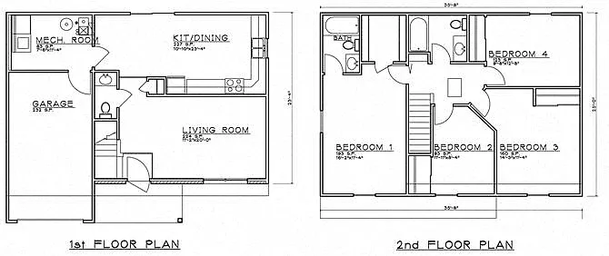 Floor plan 4 Bedroom
