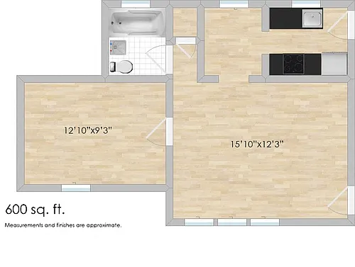 Floor plan 620 S. Austin C, 622 S. Austin F, 628 S. Austin K 
