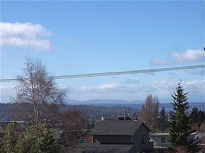 View to the west, from the living room.