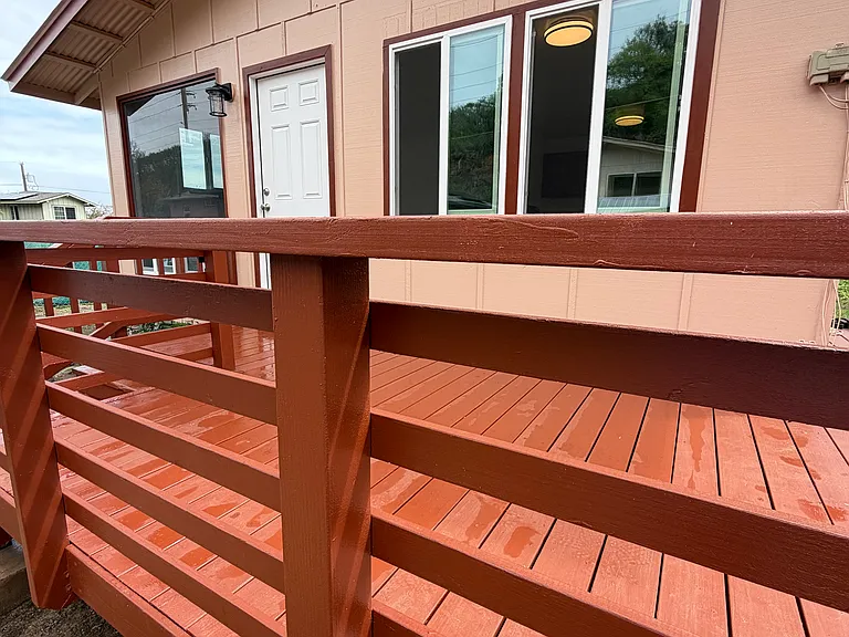 Large deck area