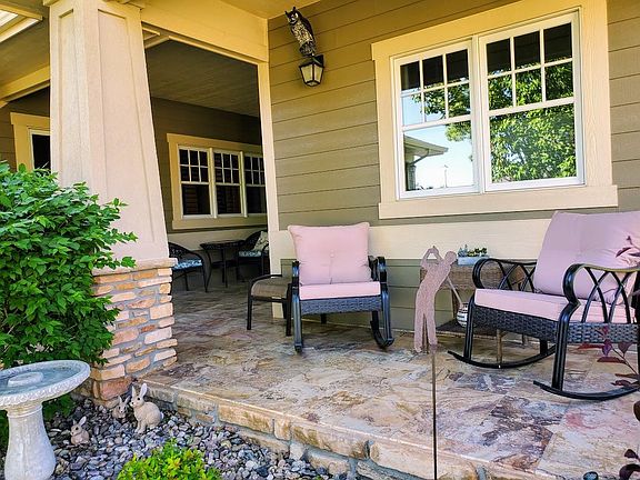 travertine front porch