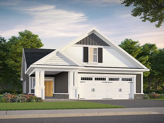 Elevation 3 of the Douglas a home design at Lakeside at Trappe by Brookfield Residential