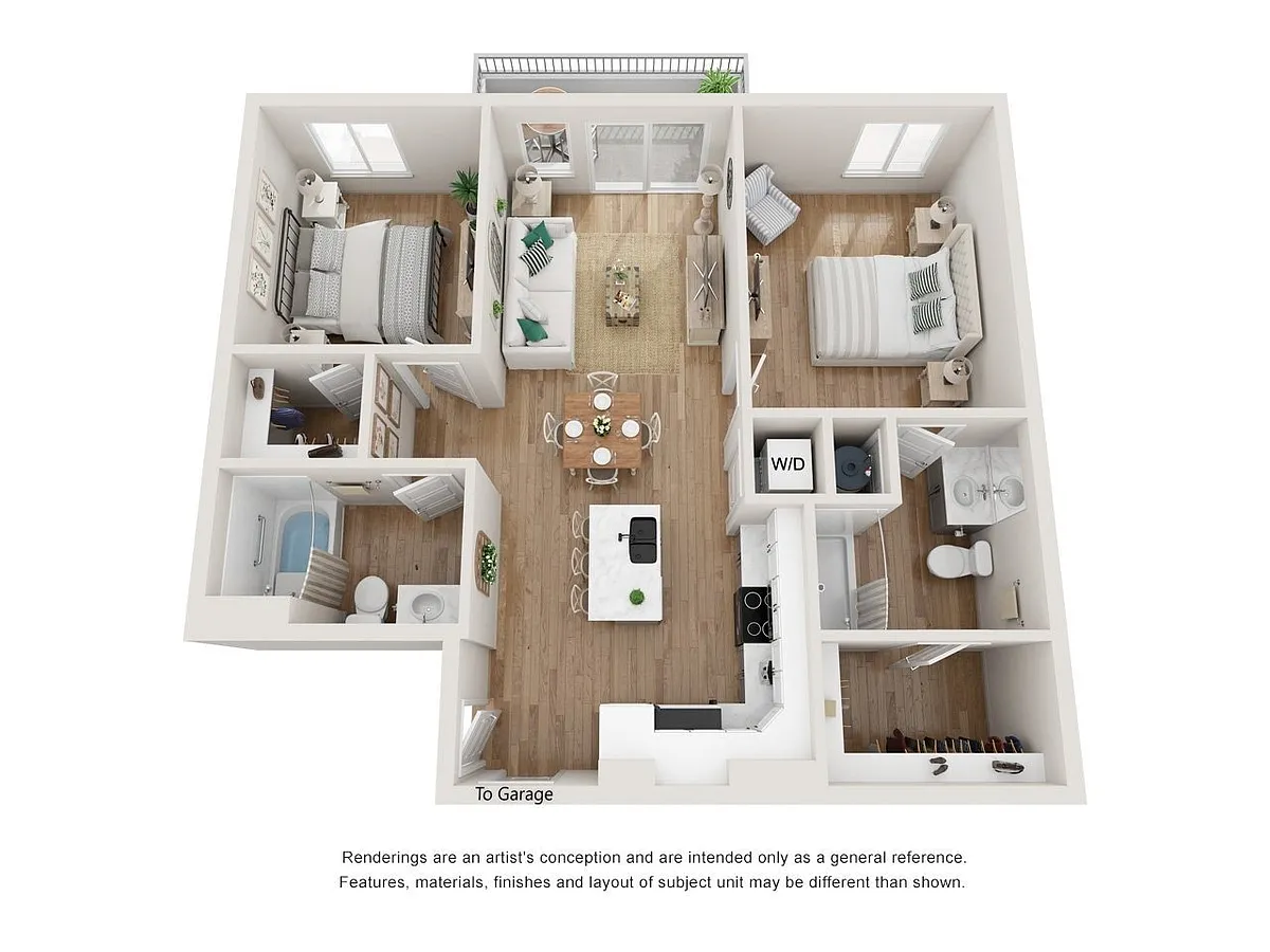 Floor plan 2x2-Teracotta Direct Access Gar (b20b)