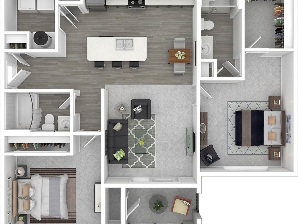 Two Bedrooms | 2 Baths | 1041 sq.ft. Two Bedrooms | 2 Baths | 1041 sq.ft.
