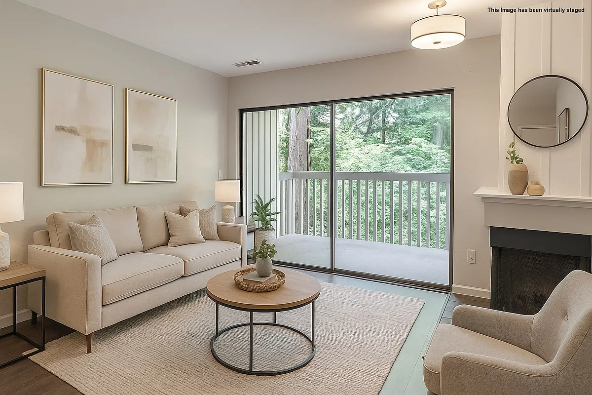 Staged Living Room - 10819 NE 37th Pl #107
