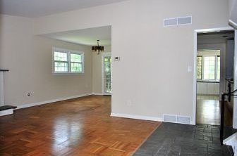 Living Room with vaulted ceilings