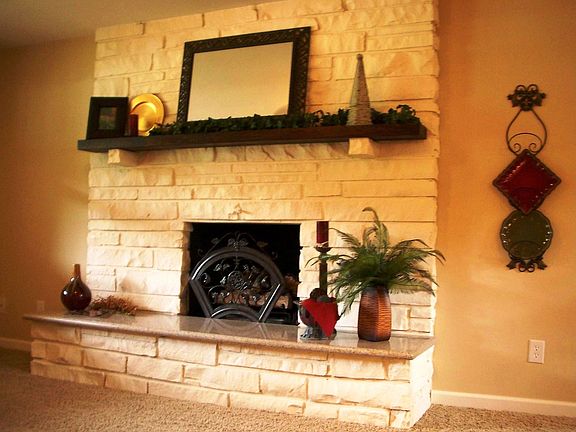 Gas Fireplace in Family Room