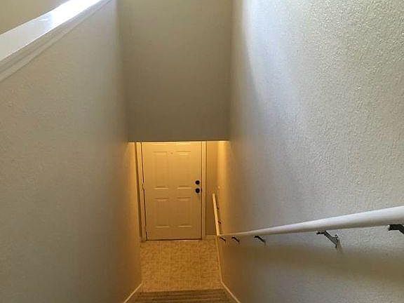 Front door and staircase