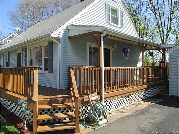 View of covered decking lea...