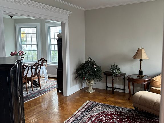 Hall looking through Living room to Dining room