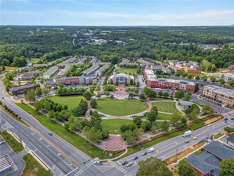 Suwanee Town Center (short walk), your house is in the background