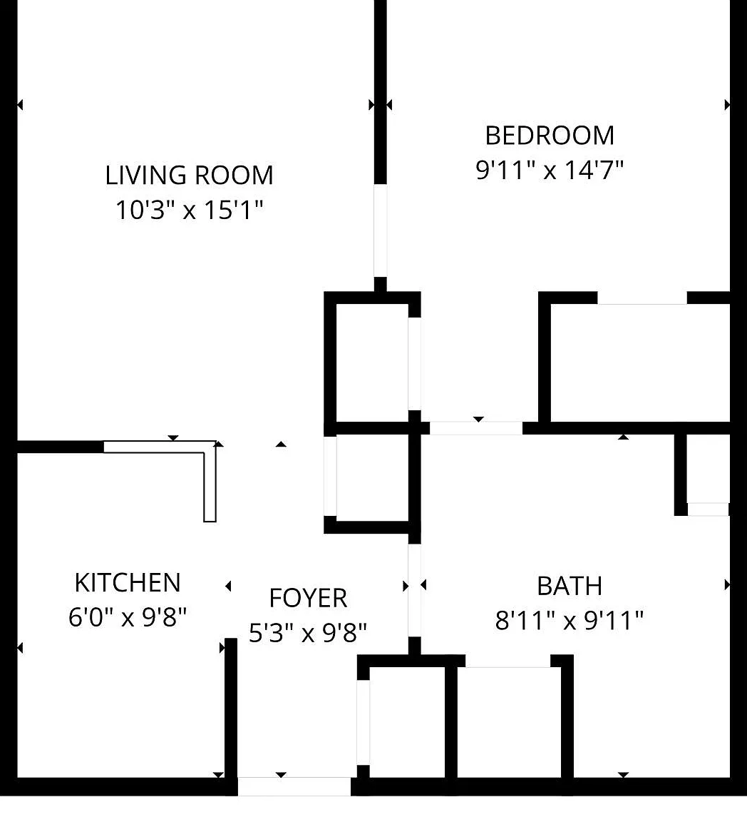 1 bed, 1.0 bath, 537 sqft, $1,300 — Photo 2