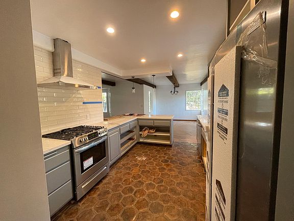 Finishing touches are being done on the kitchen now.