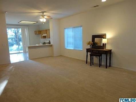 Open Plan Great Room and Kitchen, with slider to backyard