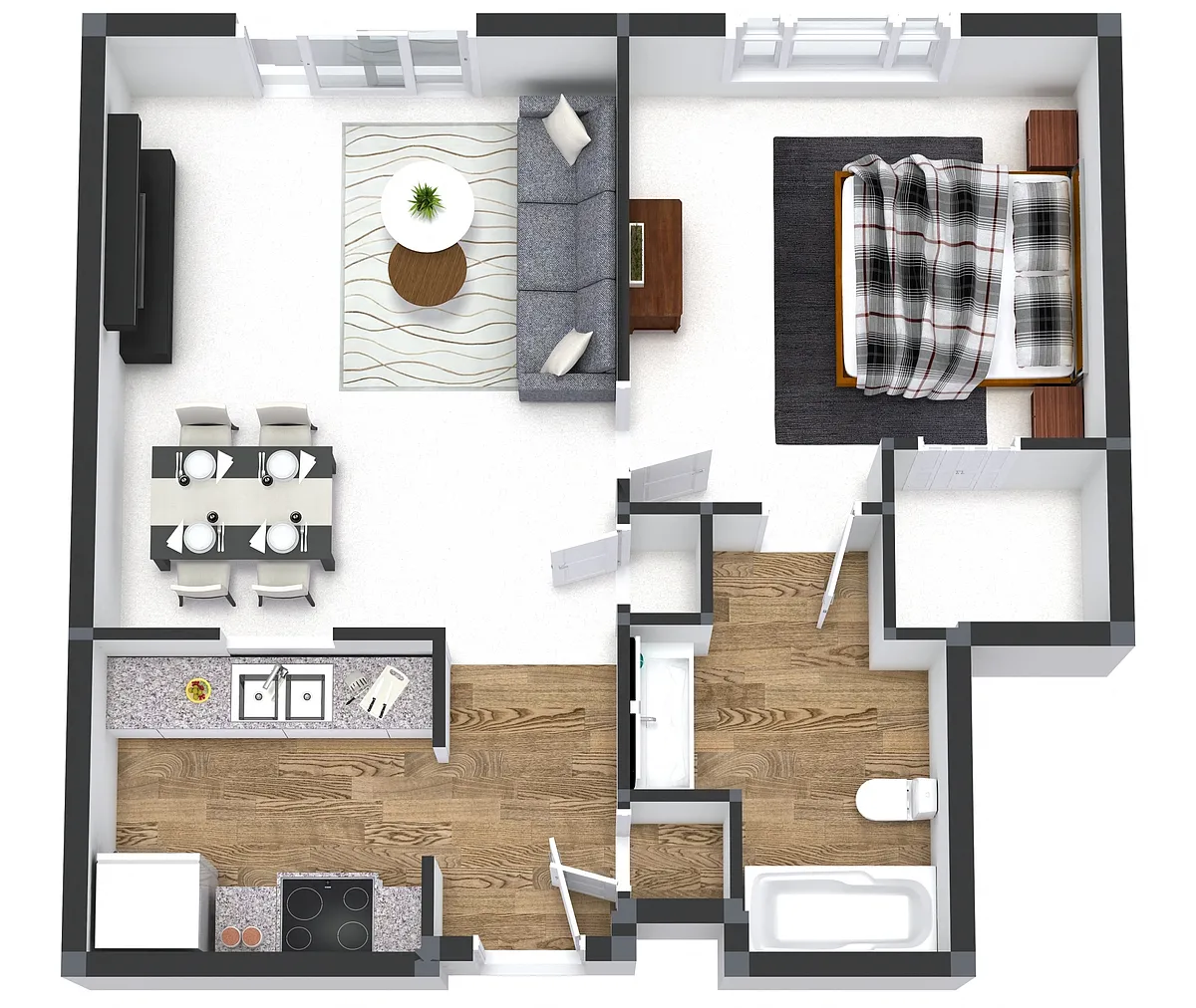 Floor plan One Bedroom