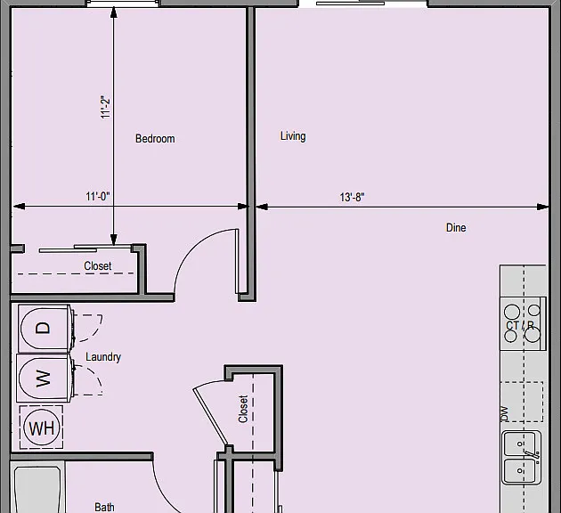 1 Bedroom 1 Bedroom