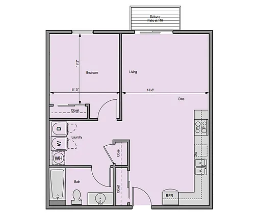Floor plan 1X1