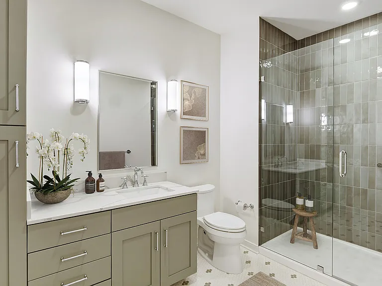 The Row & Gardens Collections - Serene Bathroms with Stunning Tile Details