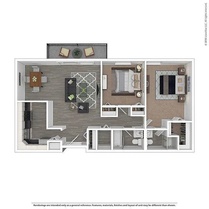 Floor plan 2 Bedroom 2 Bathroom