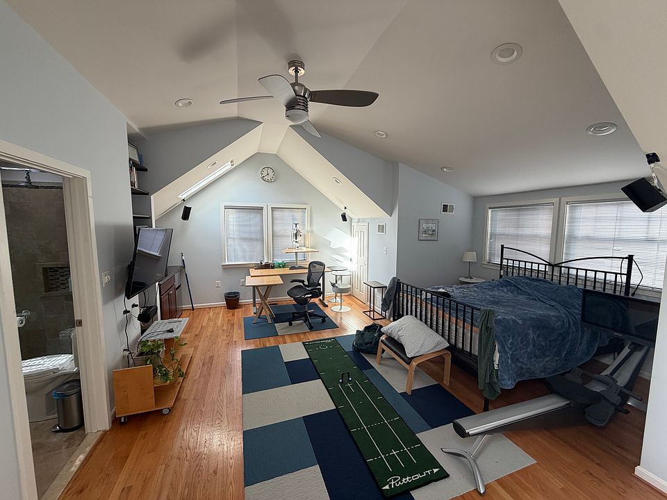 Wide open space with new queen bed