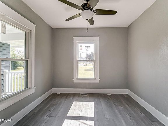 1st floor with new ceiling fan