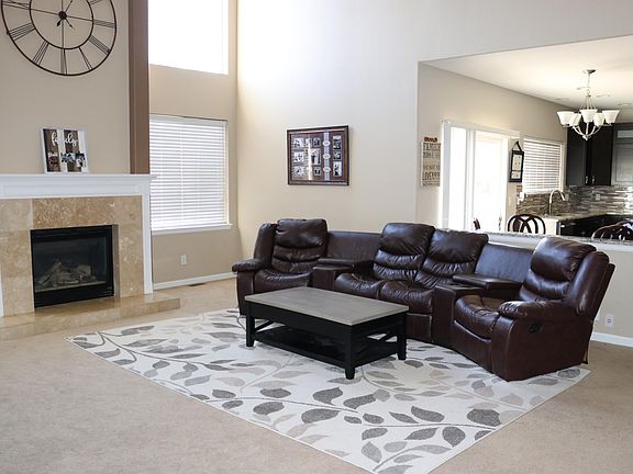 Family room and kitchen