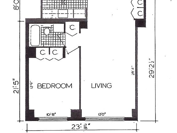 2nd image of 347 W 57th St APT 29B