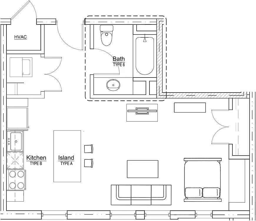 Floor plan Studio
