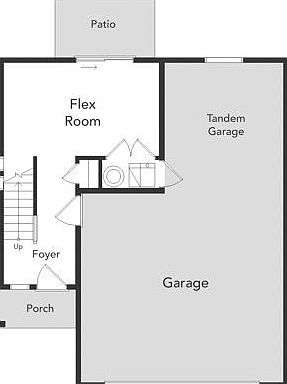 Rendering of Belgian floorplan, 1st floor