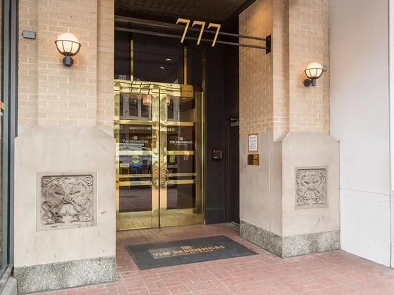 Building' secure main entrance