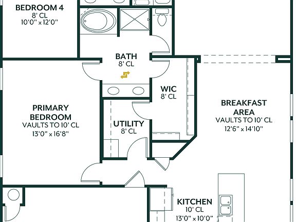 London - Canvas Collection Floor Plan with Porch A Modern