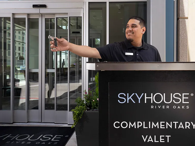 Complimentary valet parking available