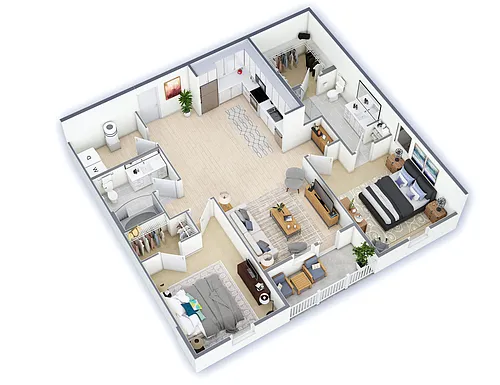 Floor plan B1C
