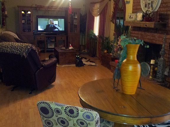 Living area w/ fireplace