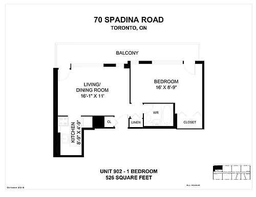 Floor plan 1 Bedroom