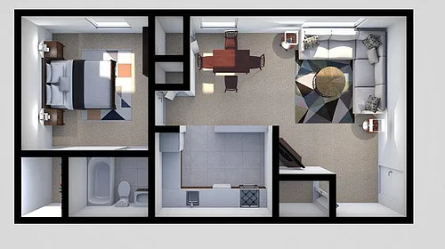 Floor plan 1 Bedroom