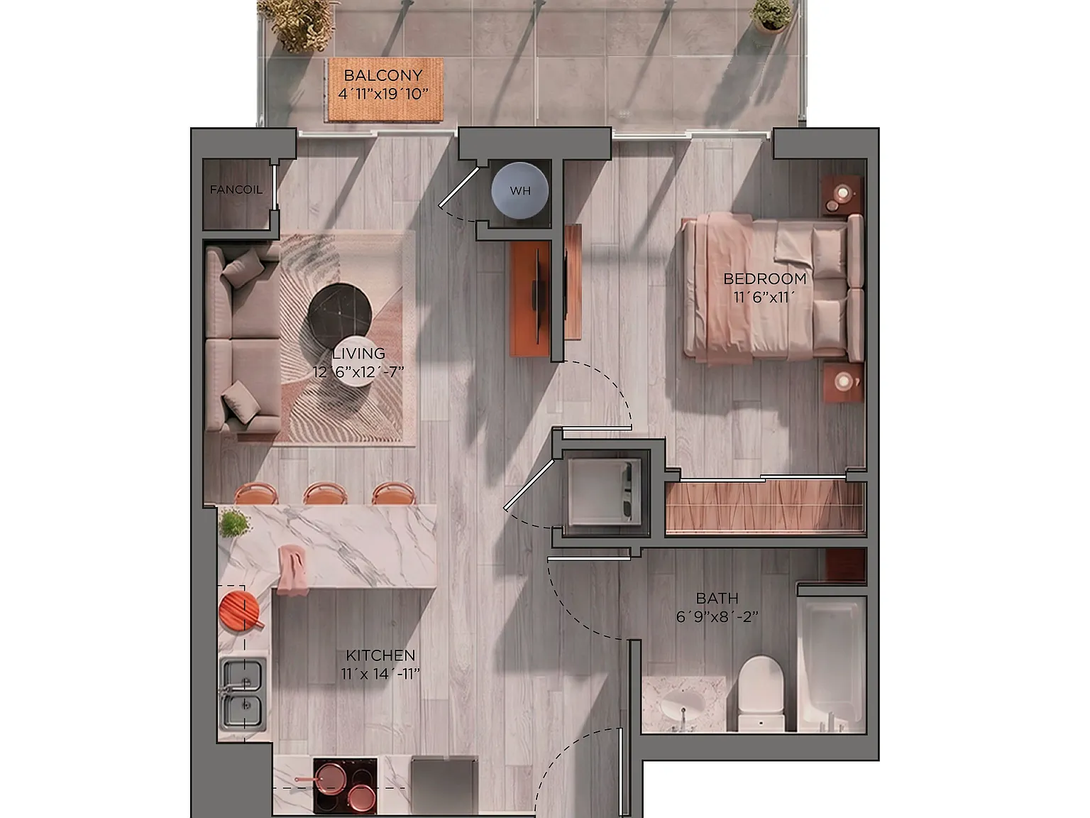 1 bed, $1,950 — Photo 4