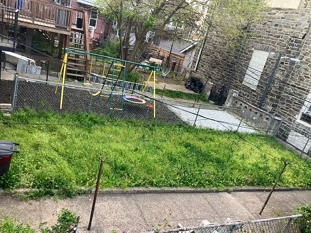 Enclosed backyard