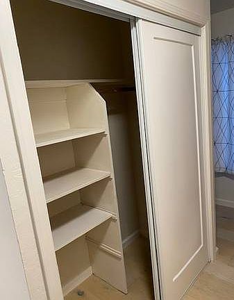 New closet space in entry hallway.
