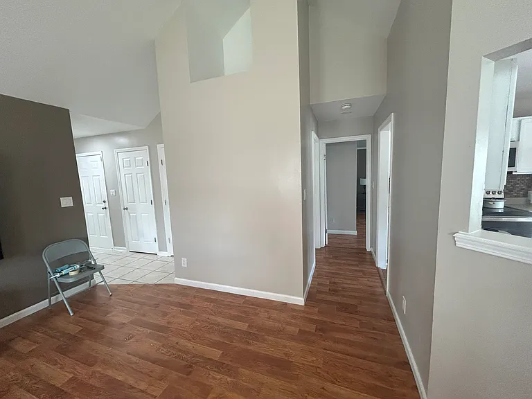 Living room leading to the Master Bedroom